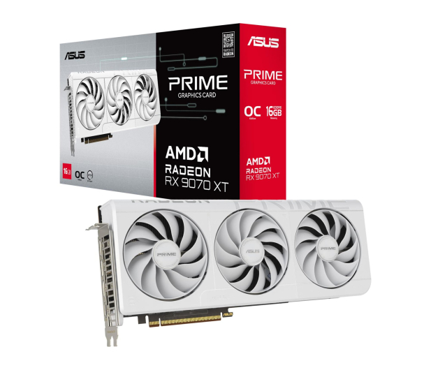 ASUS Radeon RX 9070 XT Prime OC White 16GB GDDR6 - 1415782 - zdjęcie